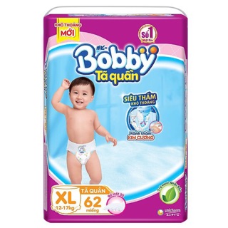 Tã quần bobby siêu đại m74/l68/xl62/xxl56