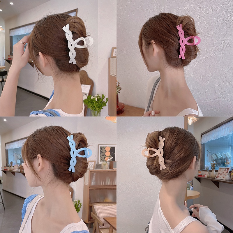 Kẹp tóc cỡ lớn bằng nhựa acrylic xinh xắn dành cho nữ