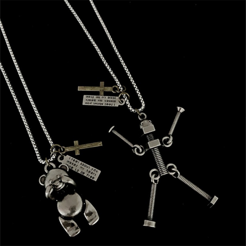 Dây Chuyền Hàn Quốc Họa Tiết Hoạt Hình Dễ Thương 12444 Dành Cho Cặp Đôi