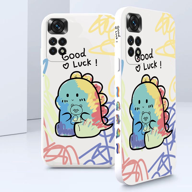 Ốp Điện Thoại Tpu Mềm Họa Tiết Khủng Long Hoạt Hình Cho Xiaomi Poco X4 Pro X3 NFC Redmi Note 11 11s Note 10 8 9 9S