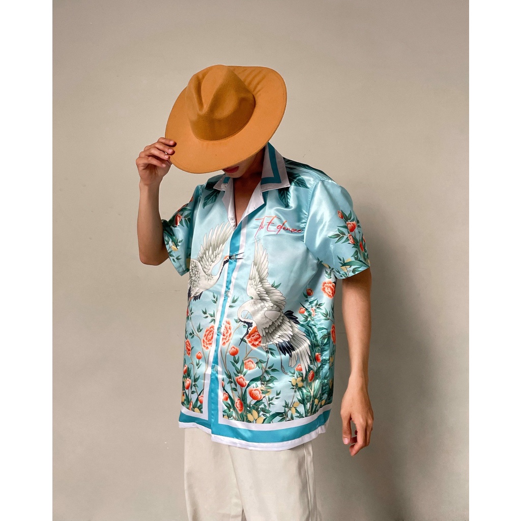 Áo Sơ Mi URBAN MONKEY EDENSEE CRANE Hoạ Tiết Đặc Biệt Nổi Bật