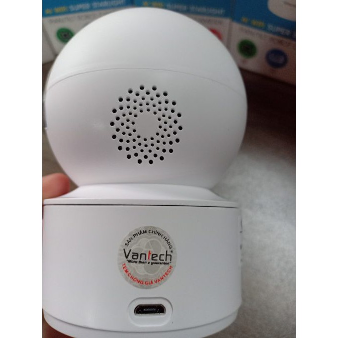Camera wifi 360 an ninh đàm thoại 2 chiều VANTECH 4MP AI-V2010C tặng kèm đế camera