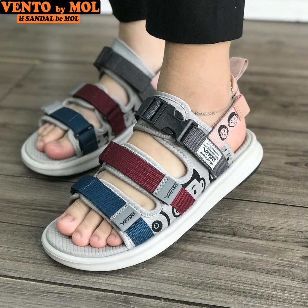 Giày sandal nữ Vento chính hãng ⭐️ sandal nữ màu hồng nhạt ⭐️ NB80Be - Vento HCM