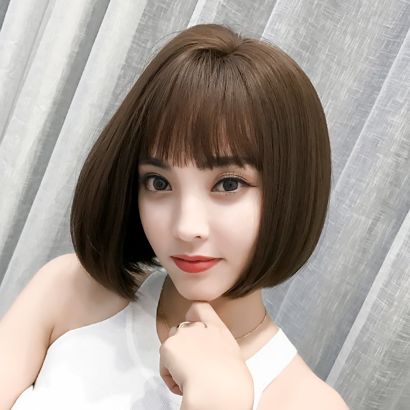 Tóc giả nữ vic 3192 💖FREESHIP💖 Tặng lưới chụp, tóc vic vuông ngắn, bộ tóc giả vic, tóc ngắn nữ, tóc giả nữ ngắn