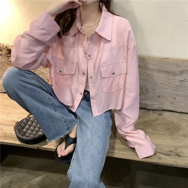 Áo Khoác Sơ Mi Chống Nắng Dáng Rộng Thời Trang Hàn Quốc 53647