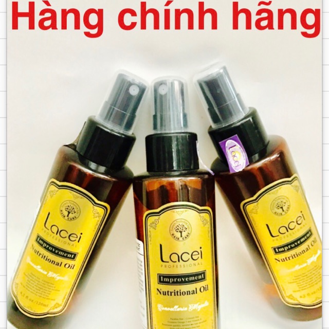 TINH DẦU DƯỠNG TÓC LACEI IMPROVEMENT NUTRITIONAL OIL 120ML nâu FREESHIP nuôi dưỡng,phục hồi cấp ẩm phục hồi tóc hư tổn