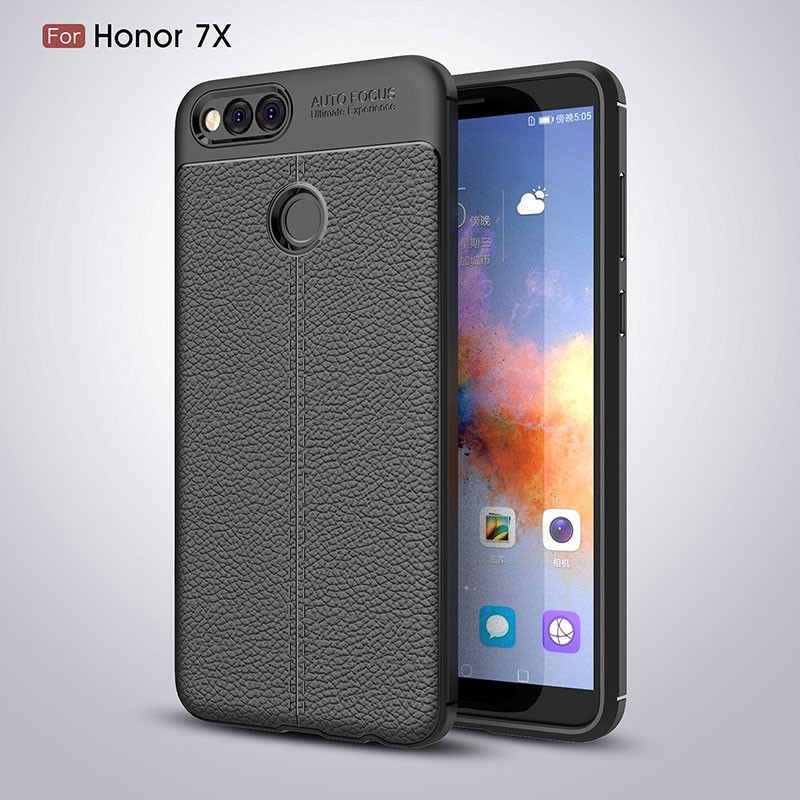 Ốp da Huawei Honor 7X silicone dẻo, ốp lưng da honor 7x
