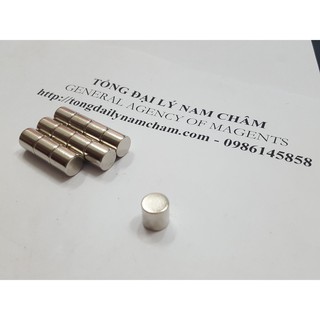 Nam châm viên 10x10mm, loại nam châm đất hiếm lực hút siêu mạnh
