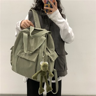 ❁◎▧Hàn Quốc Hàn Quốc ins Trường Học Túi Nữ Di Động Phong Cách Preppy Dụng Cụ Ba Lô Đơn Giản Thường Ngày Phù Hợp Với Ba Lô Dung Tích Lớn