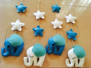 Đồ chơi treo nôi handmade ( hình thật)