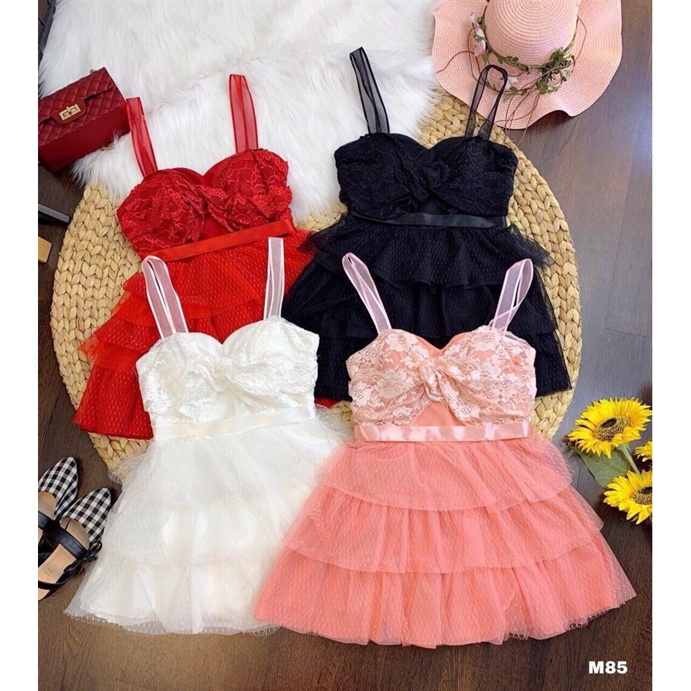 Đầm ren xoắn thiết kế