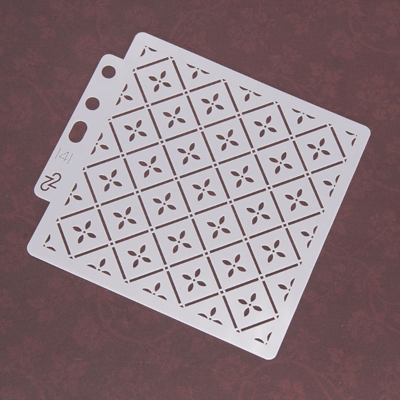 Aoto Khuôn Dập Nổi Họa Tiết Hình Học Nhiều Lớp DIY Trang Trí Sổ Lưu Niệm D