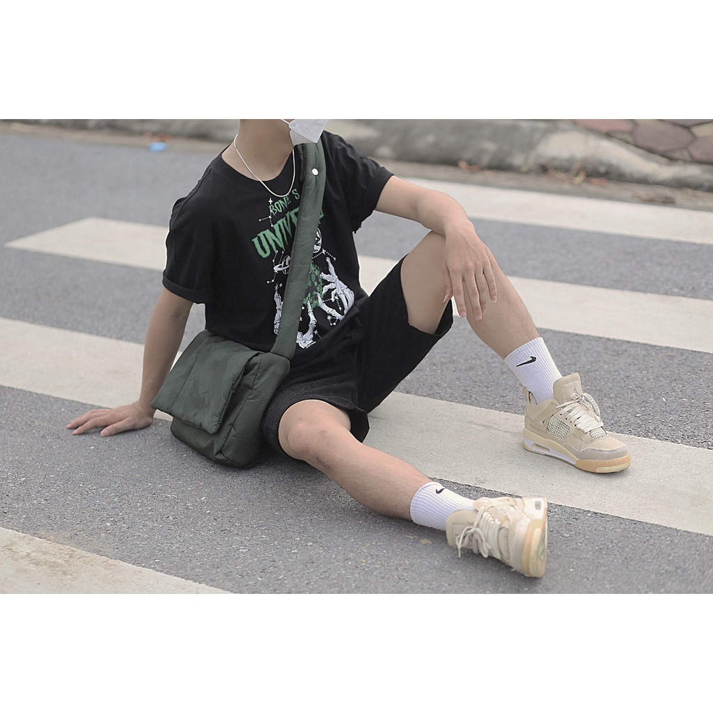 Túi đeo chéo localbrand unisex nam nữ,túi local brand chính hãng BONE Square Bag