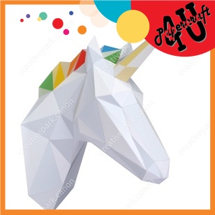 Mô hình giấy 3D  treo tường Kì lân