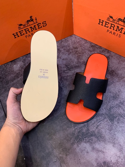 Dép Nam quai ngang HM đế gỗ fullbox