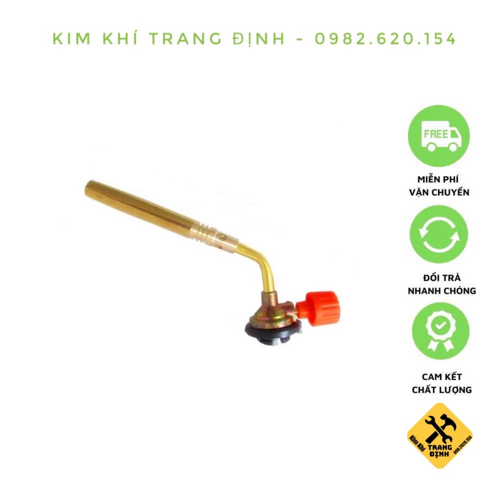 Đèn khò gas ống đồng 1 mỏ kèm que hàn và hàn the