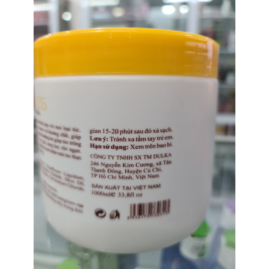 Kem ủ tóc Zoles Collagen nắp nâu 1000ml