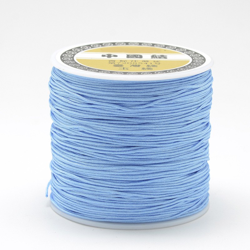 1 Cuộn Dây Nylon Màu Đen Đường Kính 0.8mm Dùng Làm Đồ Trang Sức