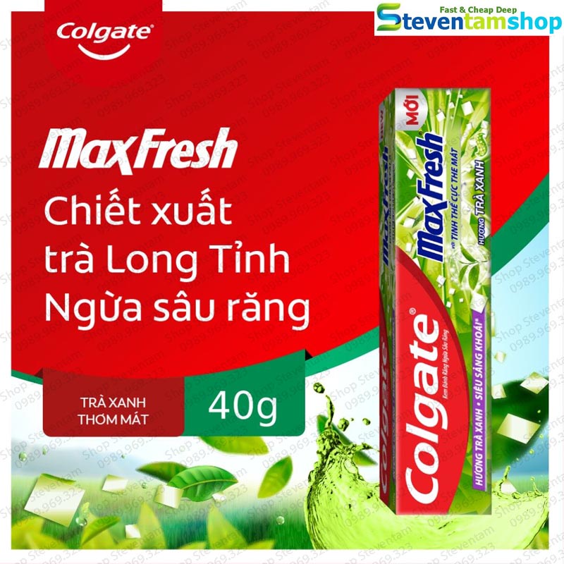 Kem đánh răng Colgate Maxfresh trà xanh 40g