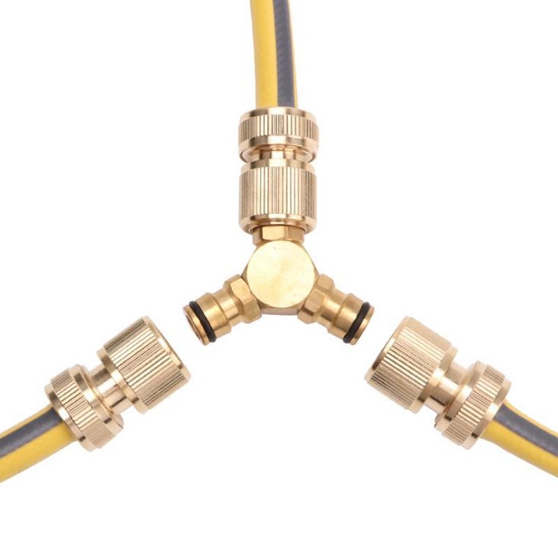 Đầu nối ống nước chữ Y bằng đồng,Đầu nối chia nước 3 đầu ra bằng đồng