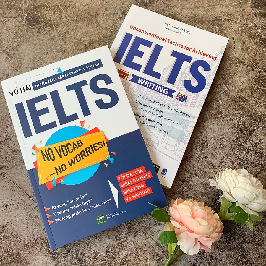 Sách - Combo Unconventional Tactics for Achieving IELTS WRITING + Ielts No vocab - No Worries - 1980Books | BigBuy360 - bigbuy360.vn