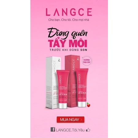 GEL LÀM SẠCH TẾ BÀO CHẾT CHO MÔI - 1 PHÚT - TRÁI CÂY 15ml LANGC