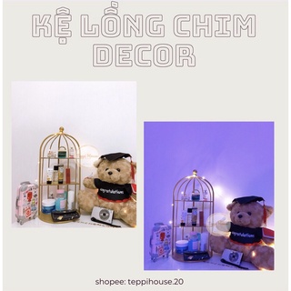 Kệ lồng chim decor, trang trí, đựng mỹ phẩm