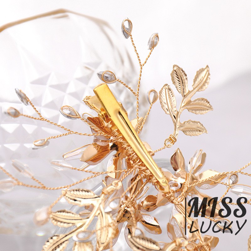 Kẹp tóc dạng dây ruy băng thời trang thanh tú cho cô dâu