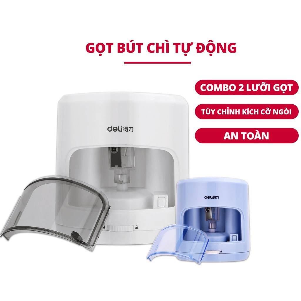 Gọt bút chì điện tự động Deli - 1 chiếc - MGBC00X