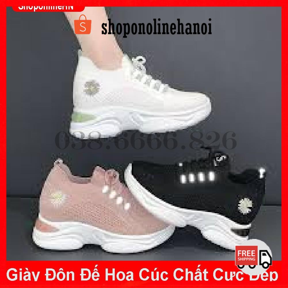 GIÀY NỮ, GIÀY THỂ THAO NỮ CỔ CHUN ĐỘN ĐẾ 7 PHÂN TĂNG CHIỀU CAO ĐẾ NHẸ ĐẸP CHẤT ĐẸP