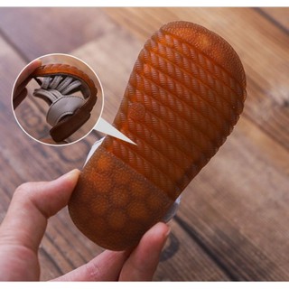 Giày sandal dây kết hoa da cho bé