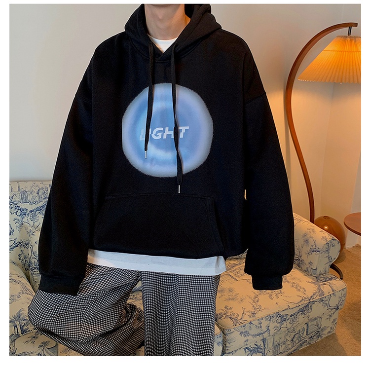 Áo hoodie tay dài dáng rộng in chữ phong cách Hàn Quốc thời trang cho nam và nữ size lớn 2021 size S-3XL | BigBuy360 - bigbuy360.vn