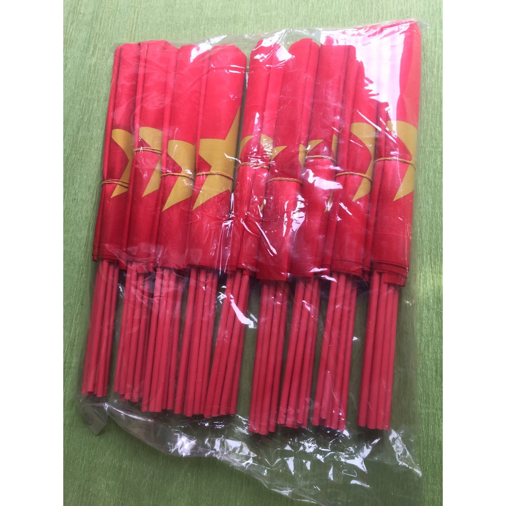 Combo 5 lá cờ Việt Nam cờ cỗ vũ bóng đá cờ cầm tay nhỏ