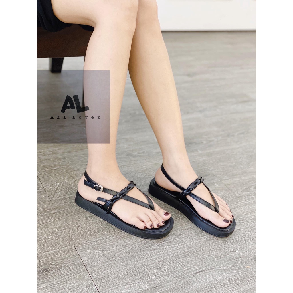 SANDAL NỮ ALI LOVER - GIÀY BÁNH MÌ QUAI BÍNH - SANDAL XỎ NGÓN DÂY MẢNH ĐẾ 3 PHÂN - SANDAL NỮ THỜI TRANG - AS220814