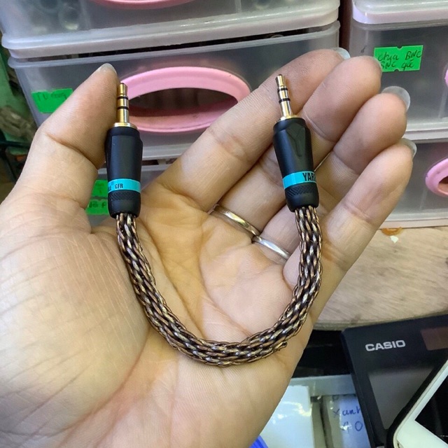 Dây 2 đầu 3.5 dài 10cm cao cấp