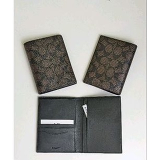 Ví Coach 93158 Passport Case In Colorblock Signature Canvas With Striped Coach Patch