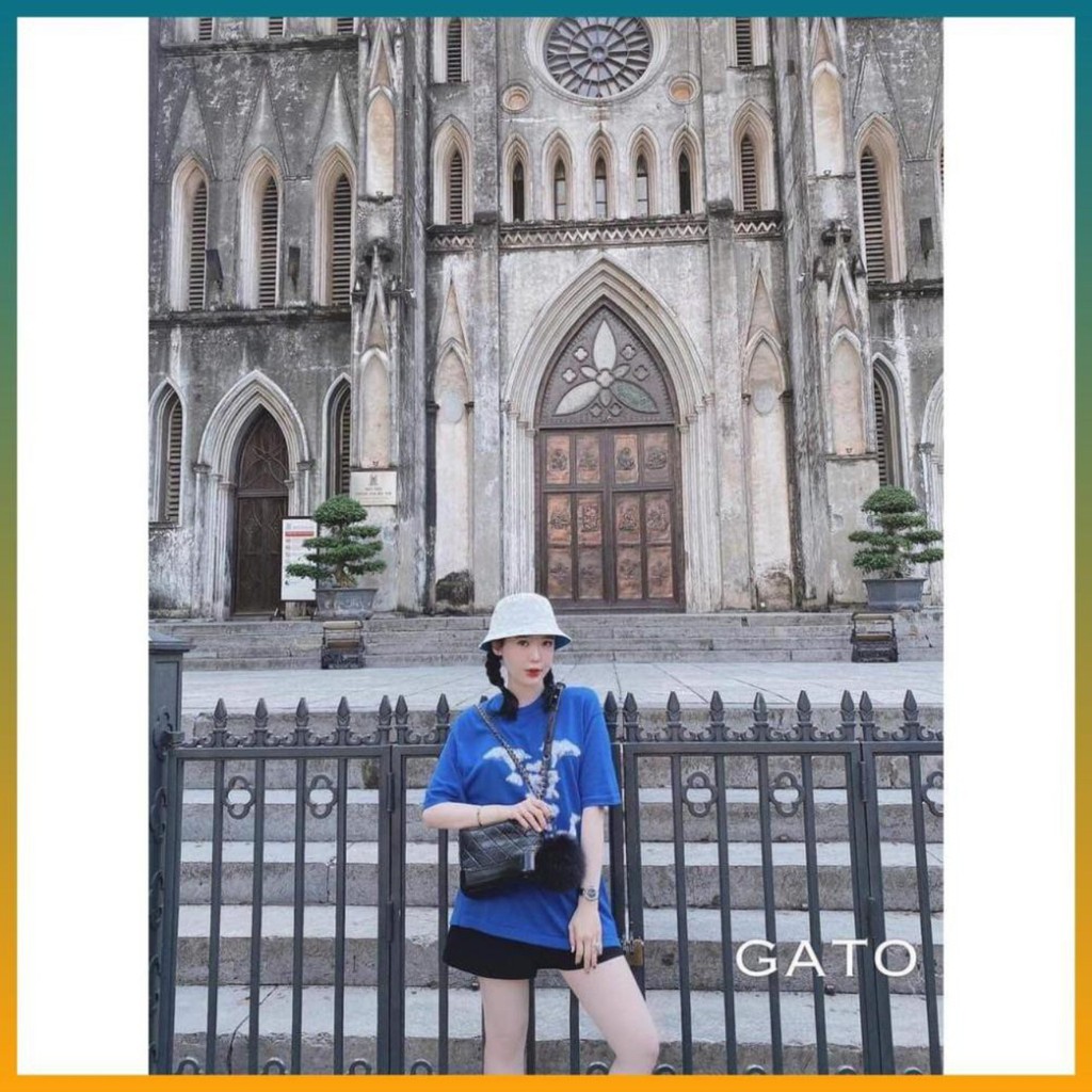 ÁoThun Nữ, Áo Phông Hình Mũ, Hình Chữ Siêu Xinh Freesize 100% Cotton Hàng Qc Full Túi Zip | BigBuy360 - bigbuy360.vn