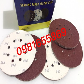 Giấy nhám tròn đường kính 180mm- 100 cái