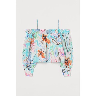 Áo trễ vai size M H&M giật tag chính hãng