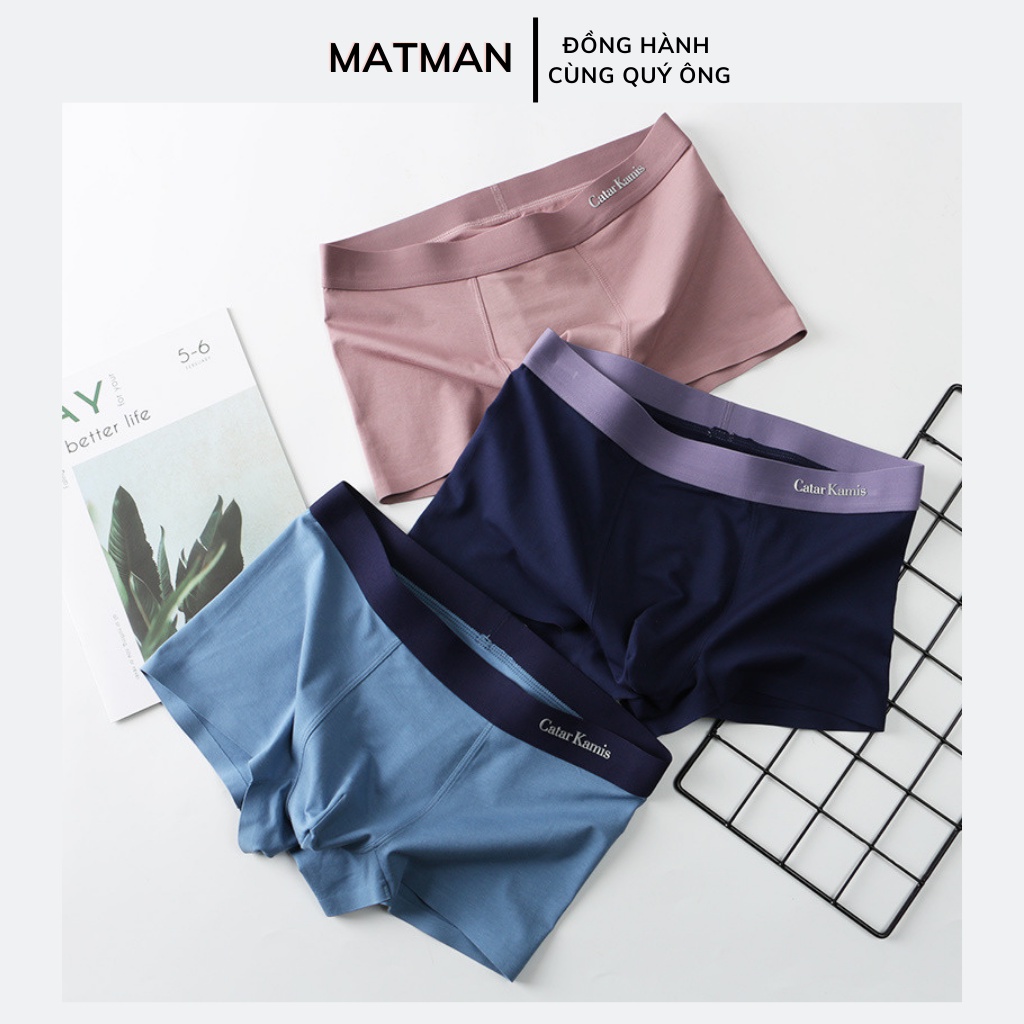 Sịp đùi nam quần sịp đùi MATMAN size từ 45-95 kg cotton thoáng khí