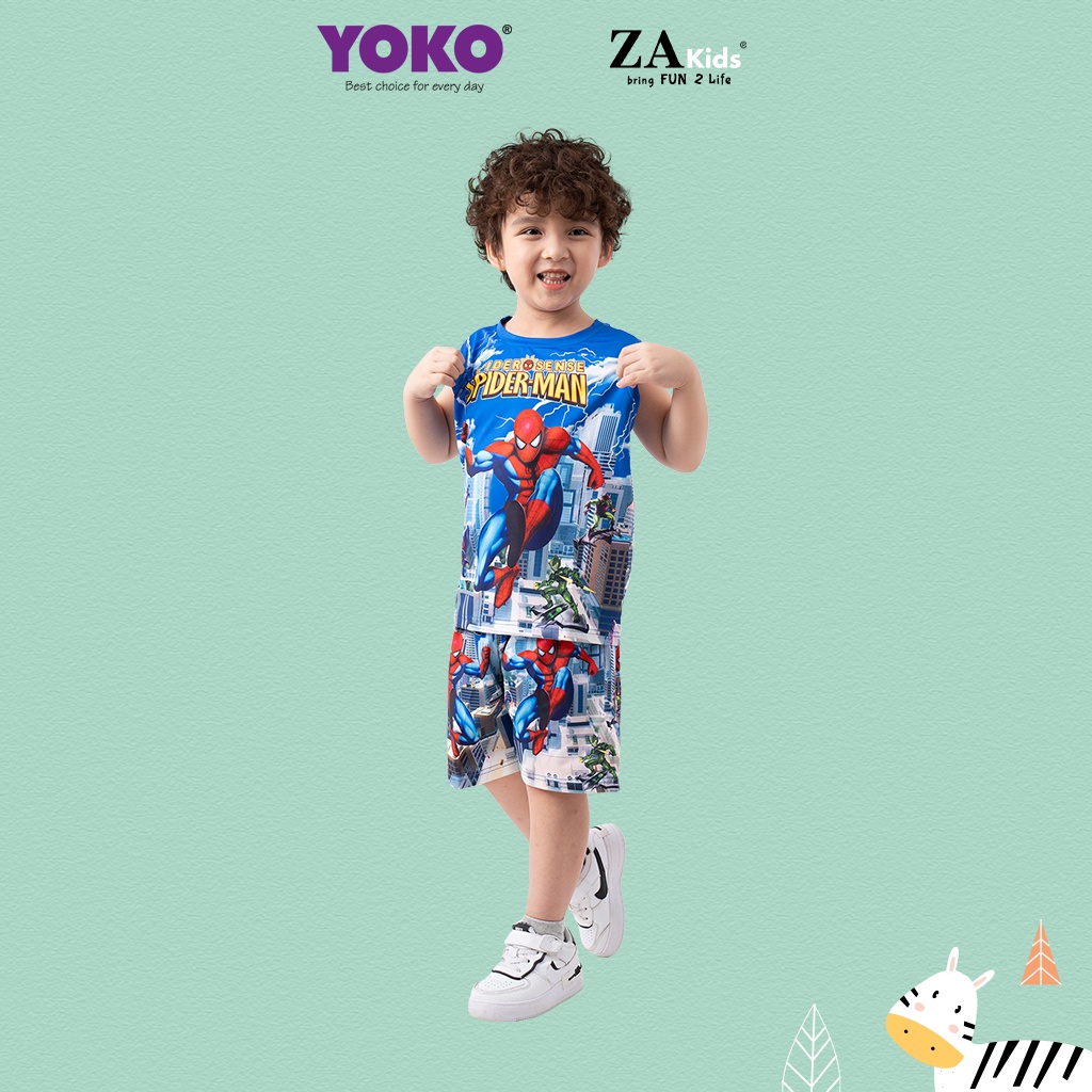Bộ Quần Áo Thun Sát Nách Bé Trai (6-9 Tuổi) YOKO KID'S FASHION 20414T