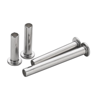 Đinh Tán Đầu Dẹt Bán Nguyệt Bằng Thép Không Gỉ 304 M2 M2.5 M3 GB875 Chuyên Dụng