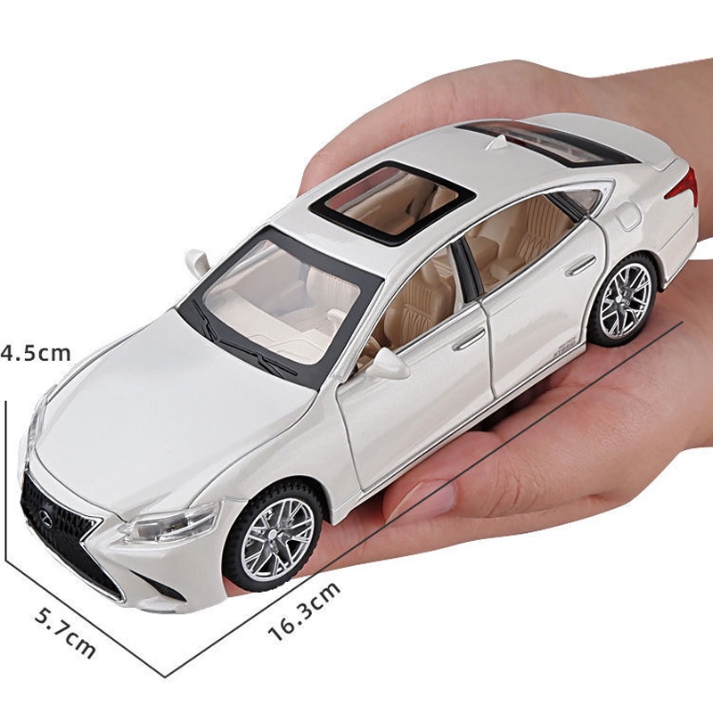 Mô Hình Xe Hơi Lexus LS500h Bằng Hợp Kim Tỉ Lệ 1: 32 Có Đèn Và Âm Thanh Sống Động