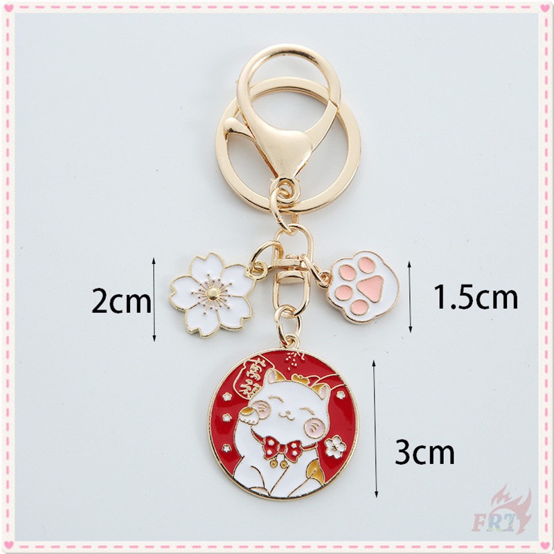 ✪ Móc Khóa Mèo May Mắn ✪ 1 Móc Khóa Hình Vuốt Maneki Neko May Mắn