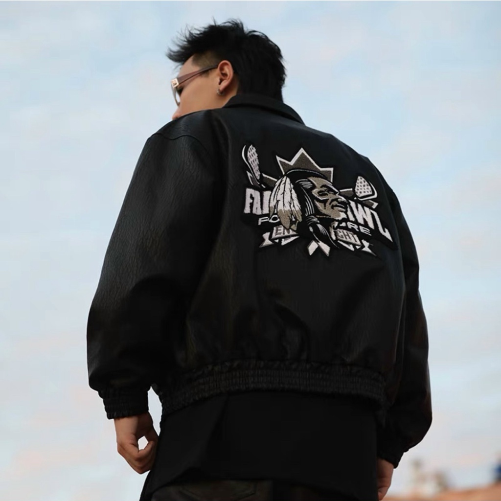 Áo Khoác Dù Nam Cổ Sơ Mi Chất Dù Hai Lớp Phối Hình Đẹp Form Rộng Mặc Thoải Mái [NEW UNISEX]