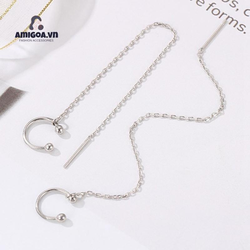 ✨✨Hoa Tai Dáng Dài Phối Tua Rua Phong Cách Hàn Quốc Cho Nữ