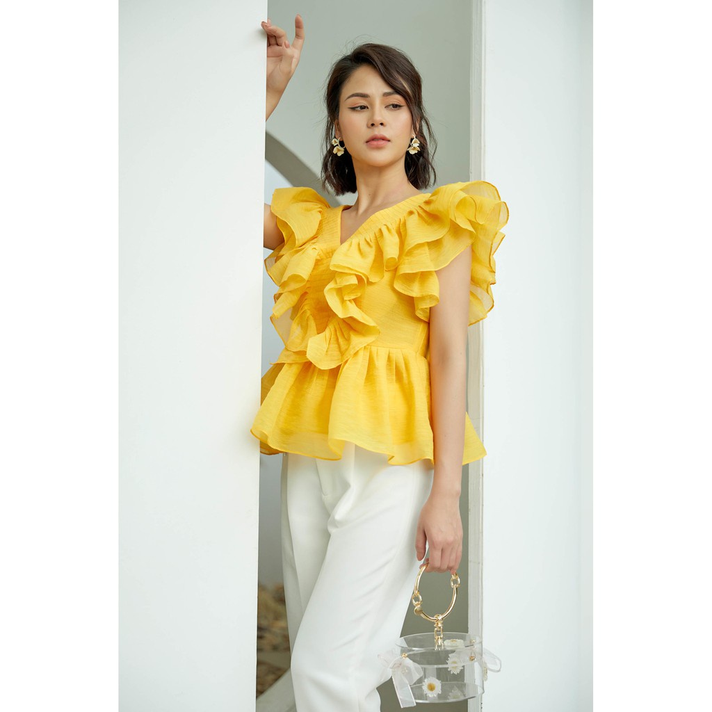 Áo lụa cánh tiên nữ IVY moda MS 16B8498