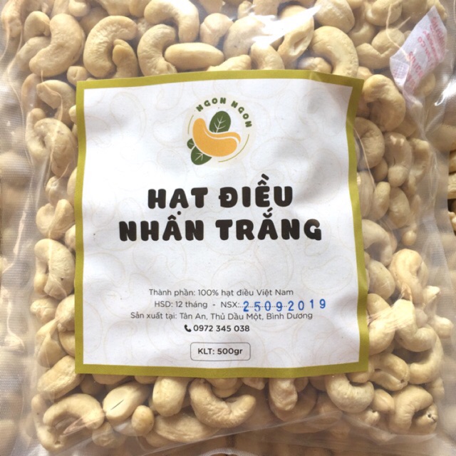 500gr Hạt điều tươi sạch xay sữa Bình Dương