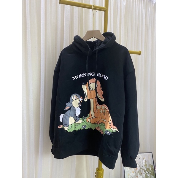 Áo nỉ hoodie nữ - Áo nỉ bông dáng rộng | BigBuy360 - bigbuy360.vn