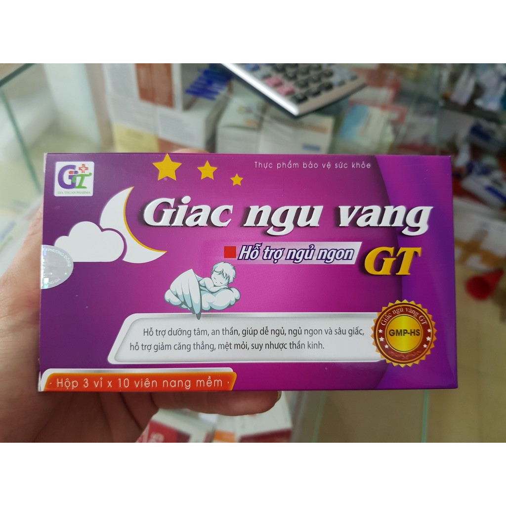 Giấc ngủ vàng GT-Cải thiện tình trạng mất ngủ,Tăng cường tuần hoàn não, dưỡng tâm an thần, tạo giấc ngủ sâu và tự nhiên